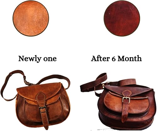 Miniatura 7 de Satchel and Fable Bolso de hombro hecho a mano para mujer estilo vintage de cuero marrón genuino