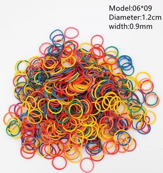 Miniatura 9 de TAYARA Bandas de goma pequeñas, 500 unidades, multicolor, pequeñas bandas de goma natural, elásticas, resistentes bandas de goma para suministros