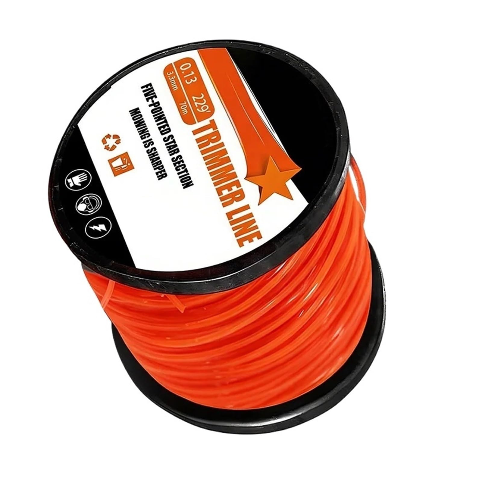 Filo Nylon 2.4～3mm Pentagramma per tagliabordi | Filo filamentoso pentagramma per tagliabordi a gas ed elettrici, erba, erbacce e bordi prato(3.0mm 86m)
