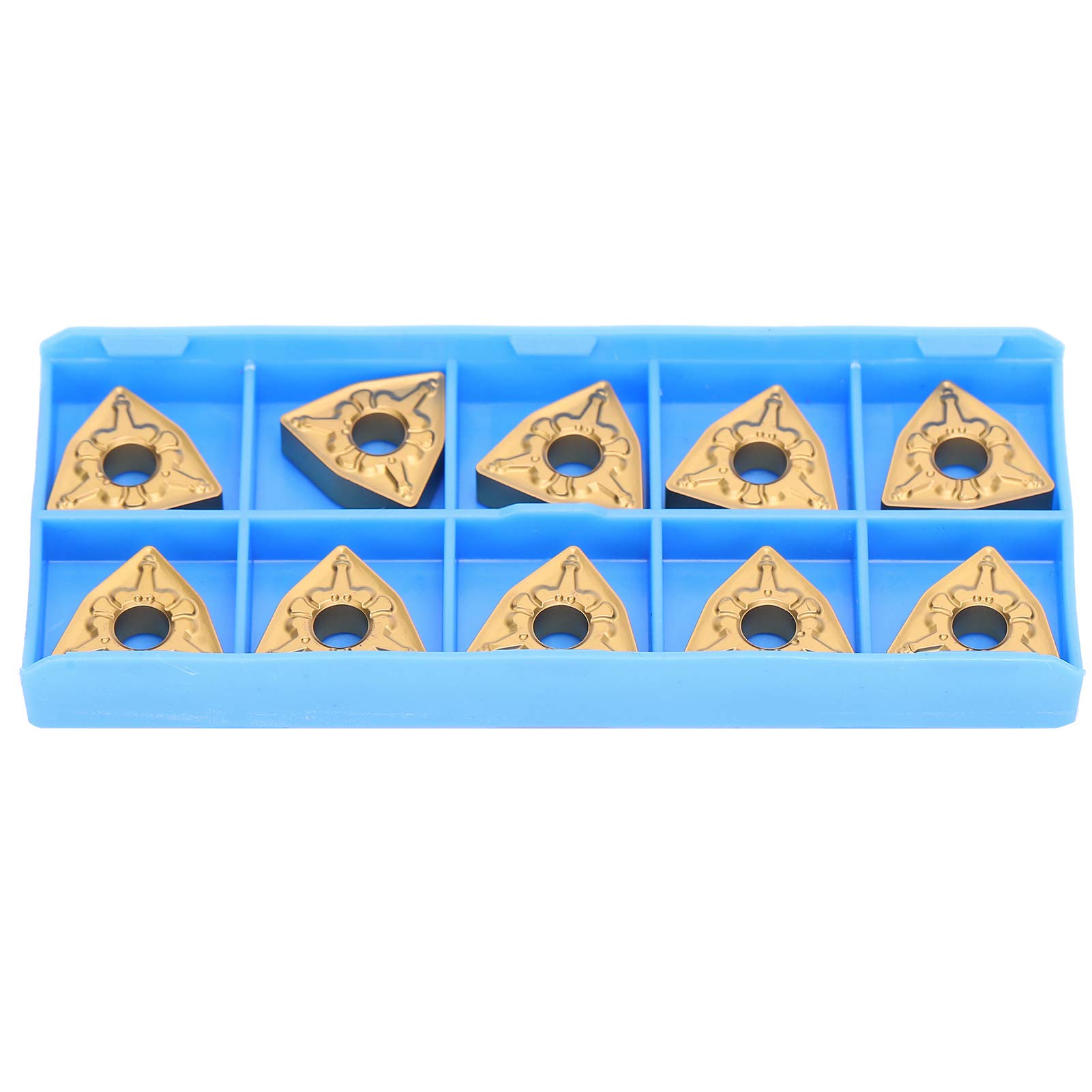 Garosa 10 piezas de torno CNC, inserto de torneado de hoja CNC, corte de hoja de carburo sólido indexable WNMG080408-TM LF9018 para el acabado de Steell,plaquitas de torneado