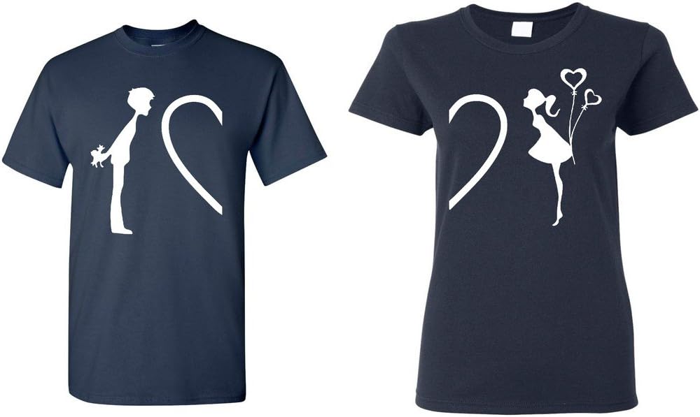shop4ever Complete My Heart His & Hers Couples Matching T-Shirts
