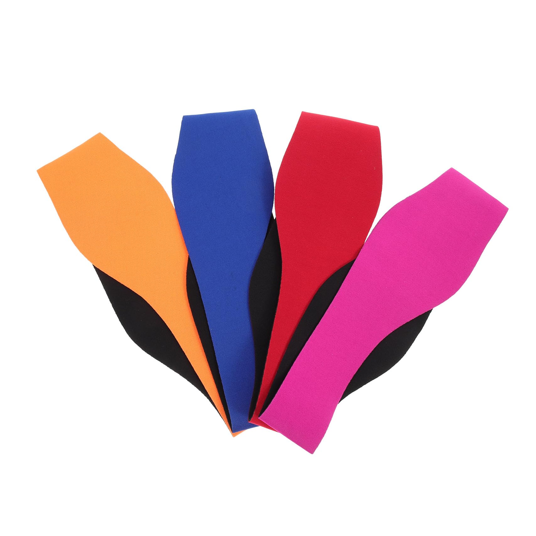 POPETPOP Cinta Para Cabeza De Natación Ajustable Cubiertas Para Oídos Impermeables Banda Transpirable Para Nadadores Para Actividades Acuáticas Incluye 4 Piezas X 4