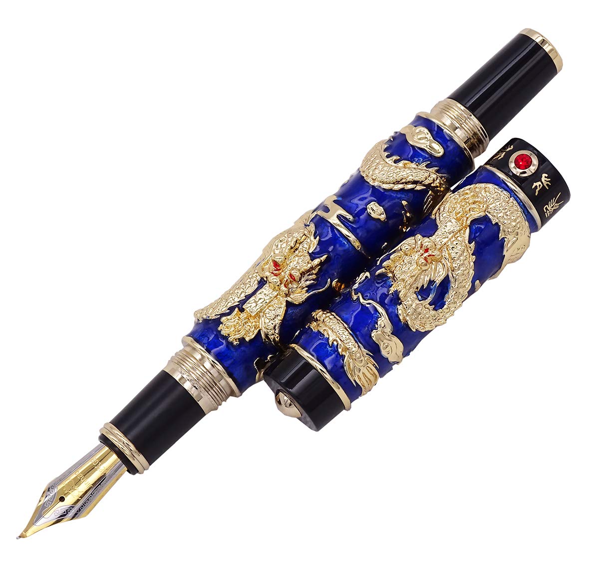 Amazon | Jinhao 中国ヴィンテージスタイル 七宝焼 エナメル