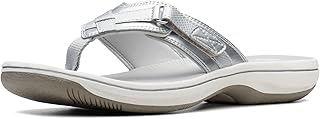Clarks Womens Breeze Silver Synthetic