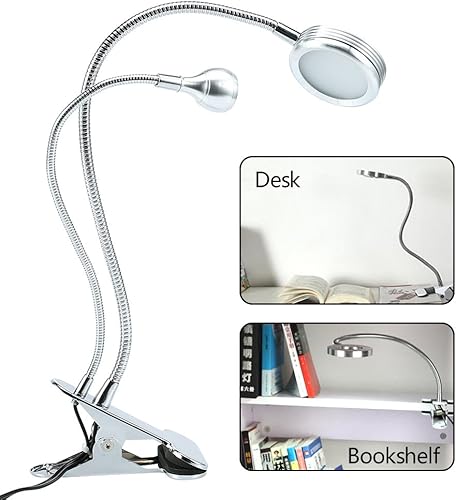 Miniatura 3 de Lámpara de escritorio portátil de maquillaje 2 en 1, estación de mesa de tatuajes, luz LED USB ajustable sin sombras, estación de mesa de tatuaje