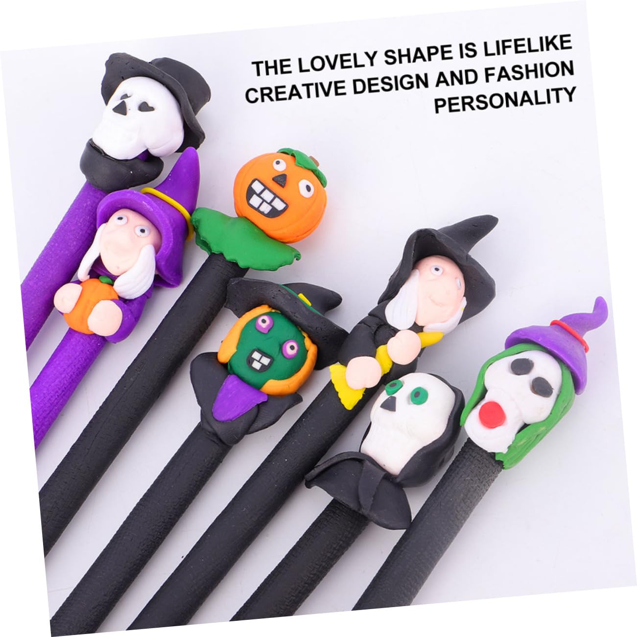 VILLCASE Lot De 7 Stylos À Bille Dhalloween Pour Garçons Et Filles Fournitures Dhalloween Stylos De Signalisation Papeterie Scolaire Utilisation Au Bureau 12 Pièces X 7