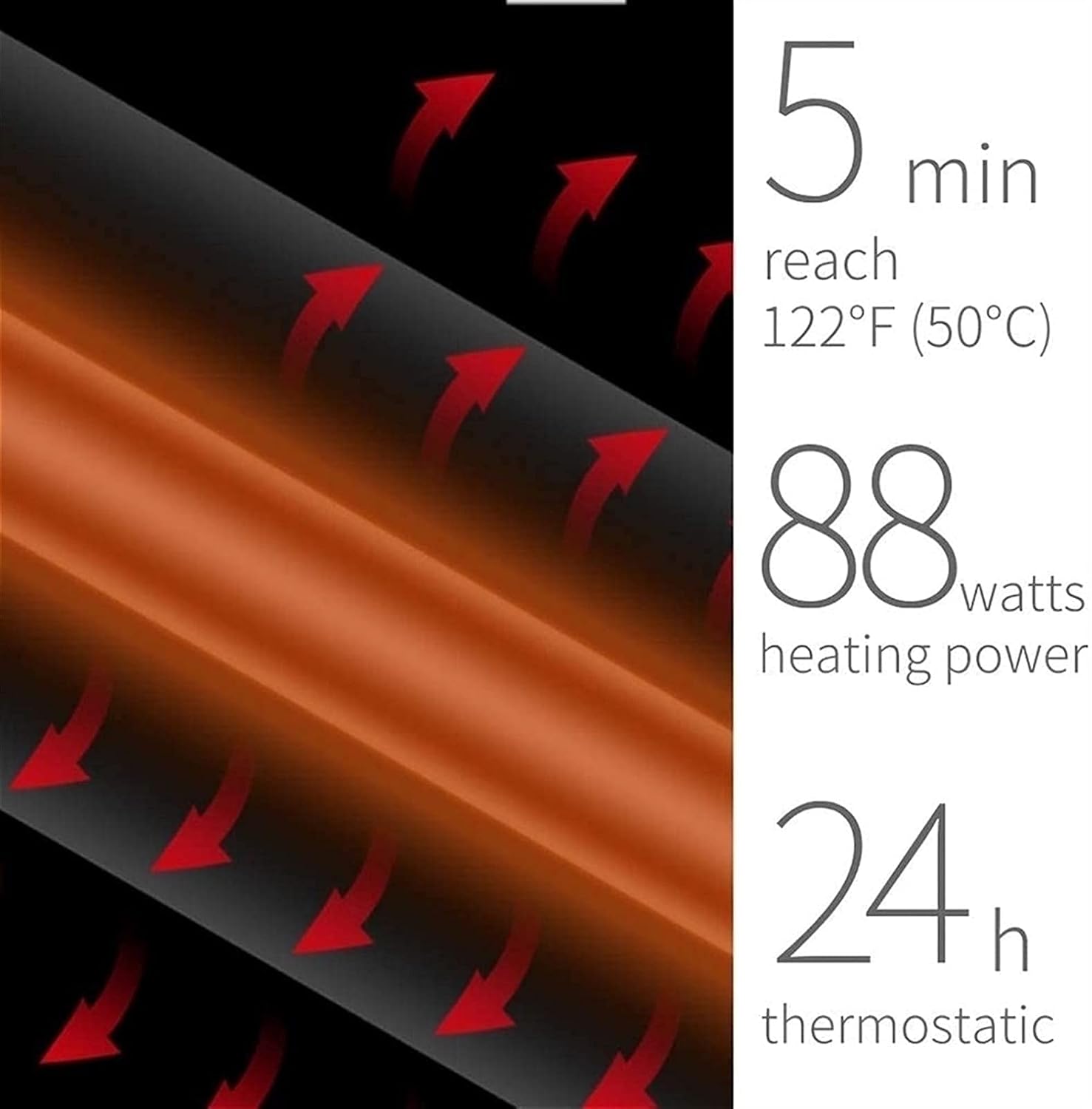 Towel Rack Electric Towel Rack Dryer Aluminum Alloy Wall Mounted Electric Heated Towel Rack Warmer Built-in Timer with LCD Indicators Easy Install