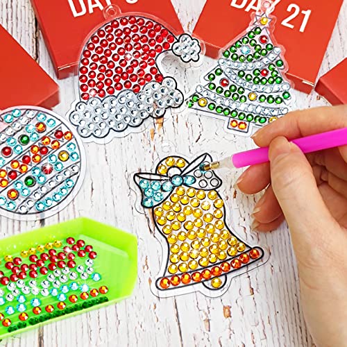 ORIENTAL CHERRY Advent Calendar 2022 - 24 Days of DIY Arts and Crafts Kit - Christmas Countdown Toy for Kids Girls Boys Children Toddler Teens Friends