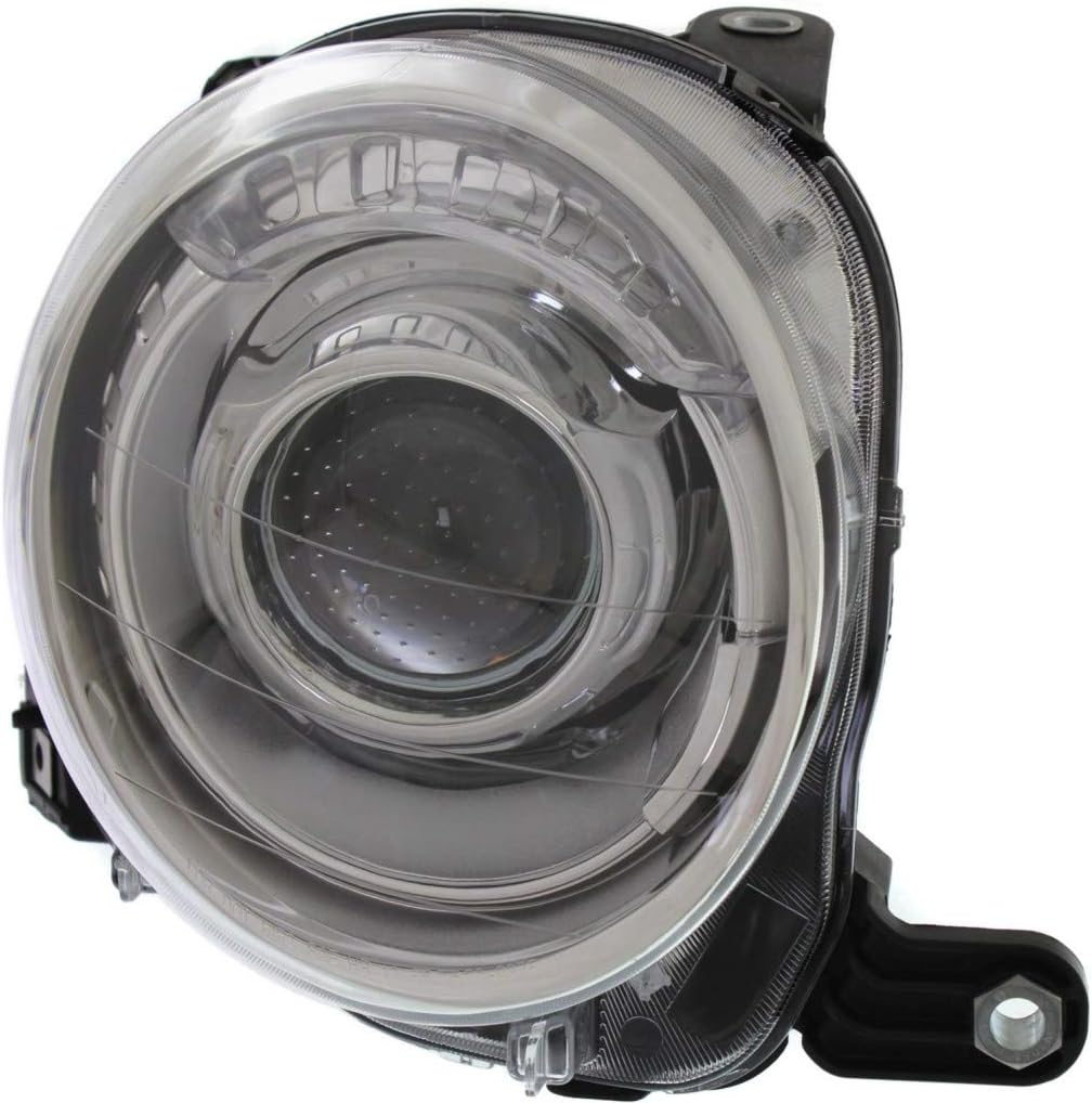 CarLights360 For 2012-2018 Fiat 500 Headlight Driver and Passenger Side DOT Certified w/Bulbs FI2502100 FI2503100