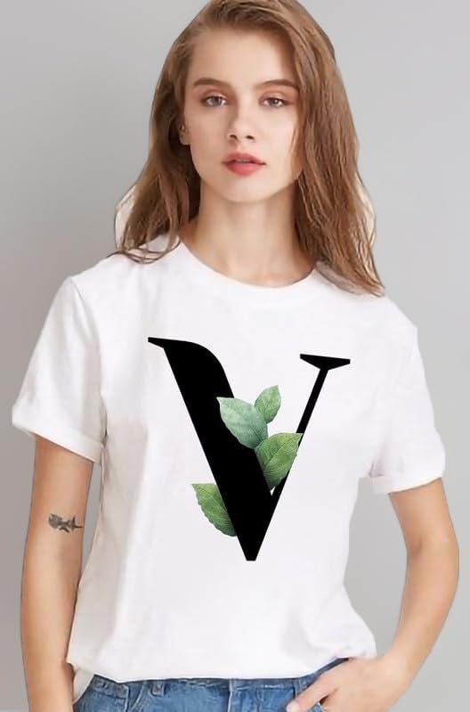 Regular Fit Graphic Print A B C D E F G H I J K L M N O P Q R S T U V W X Y Z A to Z AlphabetTshirt for Men and Women