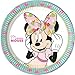 Procos- Platos Desechables Tropicales Minnie Mouse 23 cm - 8 Piezas, Multicolor, Talla única (89229P)
