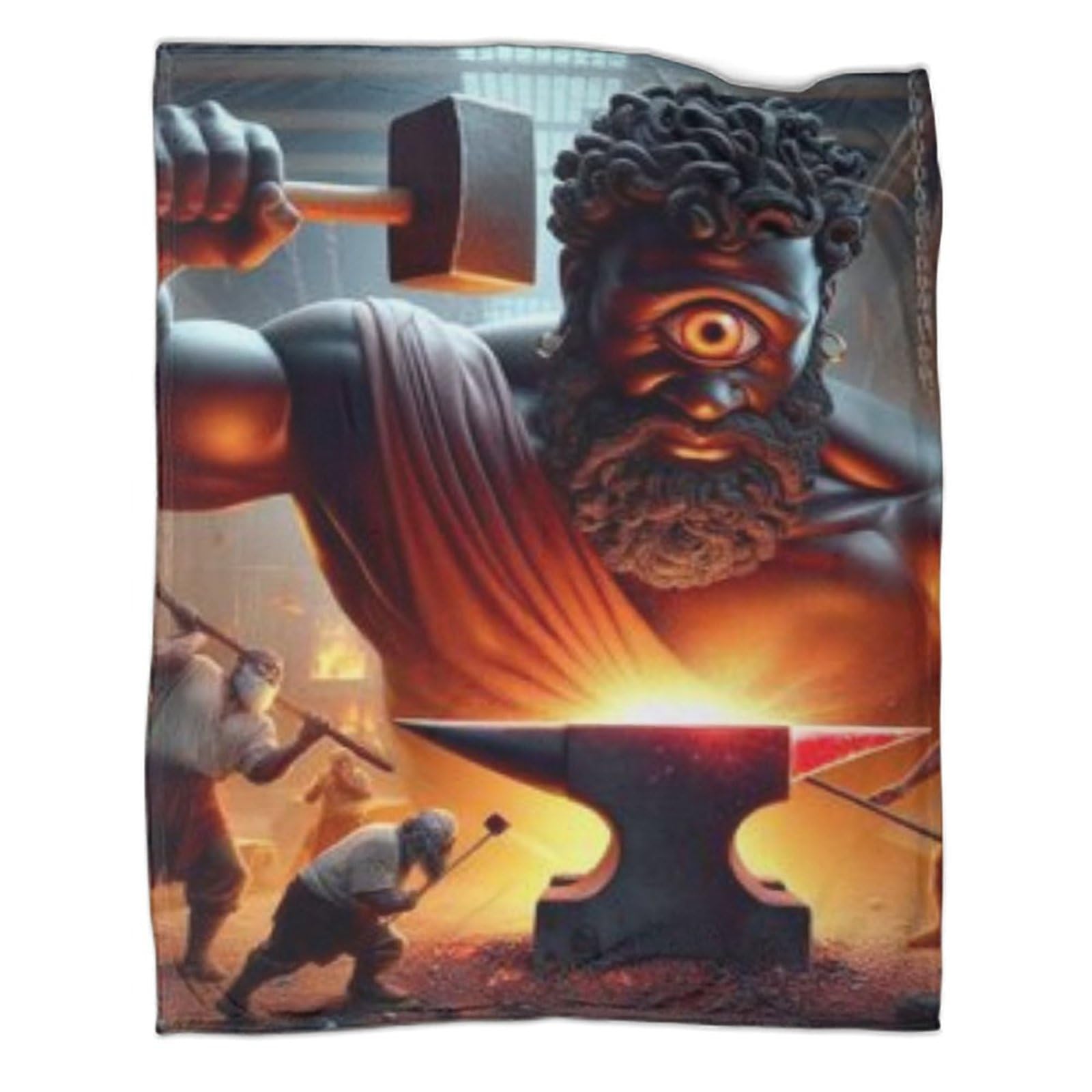ZYGAOKDD Cyclops Fleece Throw Blanket, 3D Soft Warm Thick Four Seasons Fleece Blankets,Reversible Cosy Microfiber Blanket for Bed, Sofa, Chair, Couch 40x50inch(100x130cm)