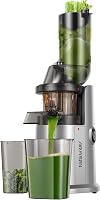 AIRMSEN Lassú Gyümölcscentrifuga 82mm Nyílással, 450W BPA-Mentes Hidegprés Gyümölcs és Zöldség Préshez 1