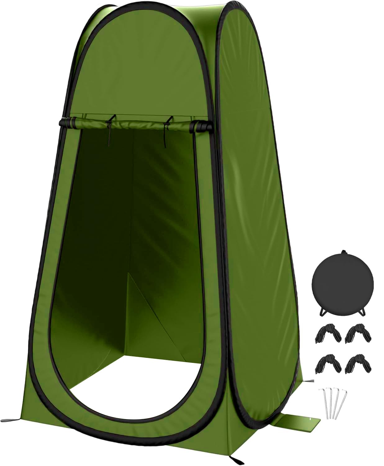 Lyrovo Portable Shower Tent Spacious Changing Dressing Room Outdoor Rain Shelter for Toilet Camping Hiking Beach-image-14