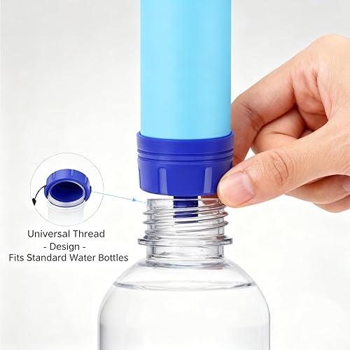 Miniatura 6 de Paja de filtro de agua personal S2, equipada con 1 popote salvavidas, ligero, para acampar al aire libre, equipo familiar, artículos de viaje,