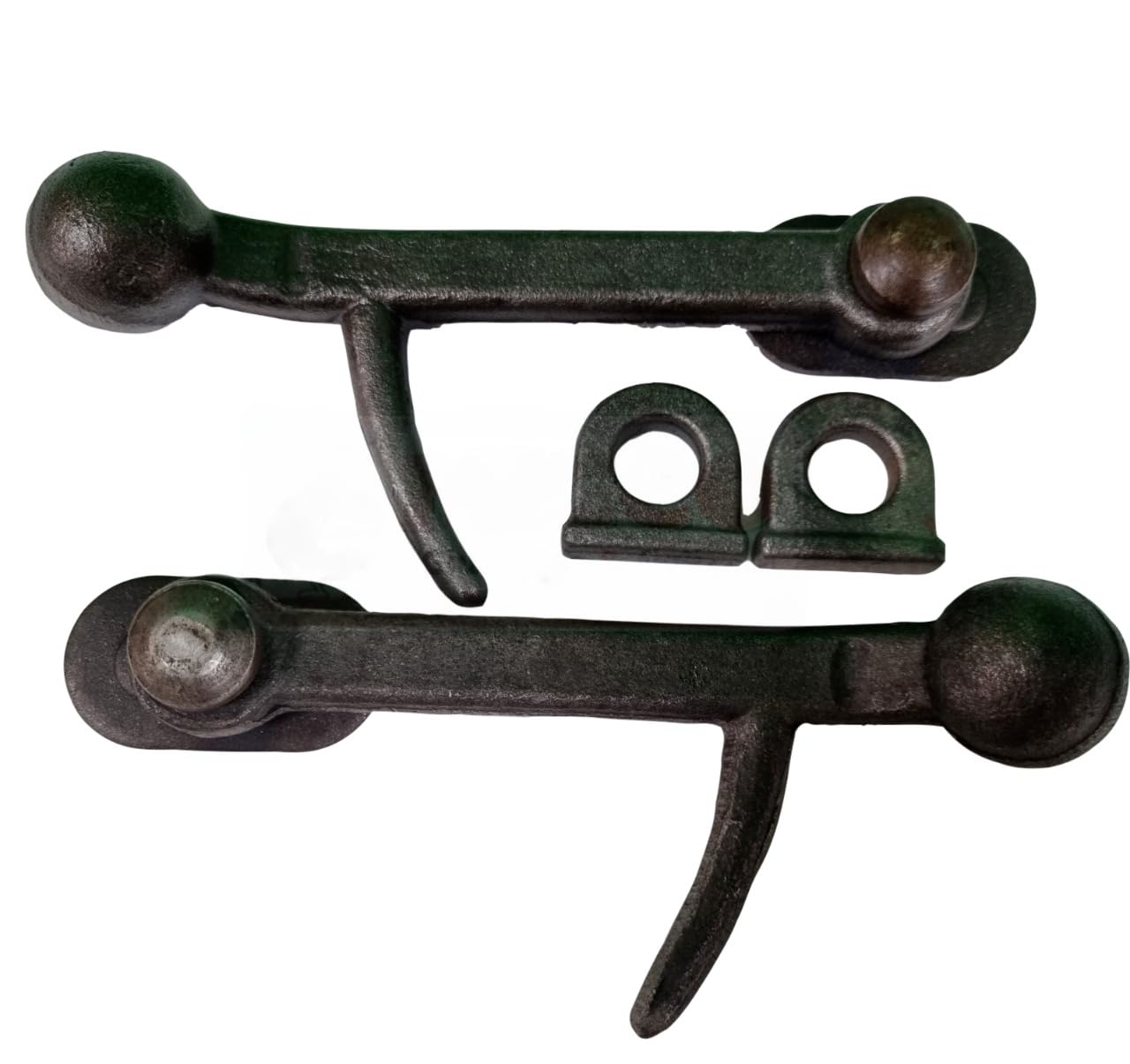 COPPIA GANCI MEDI DX E SX CHIUSURA A PALLA SPONDA RIMORCHIO CARRELLO PERNO