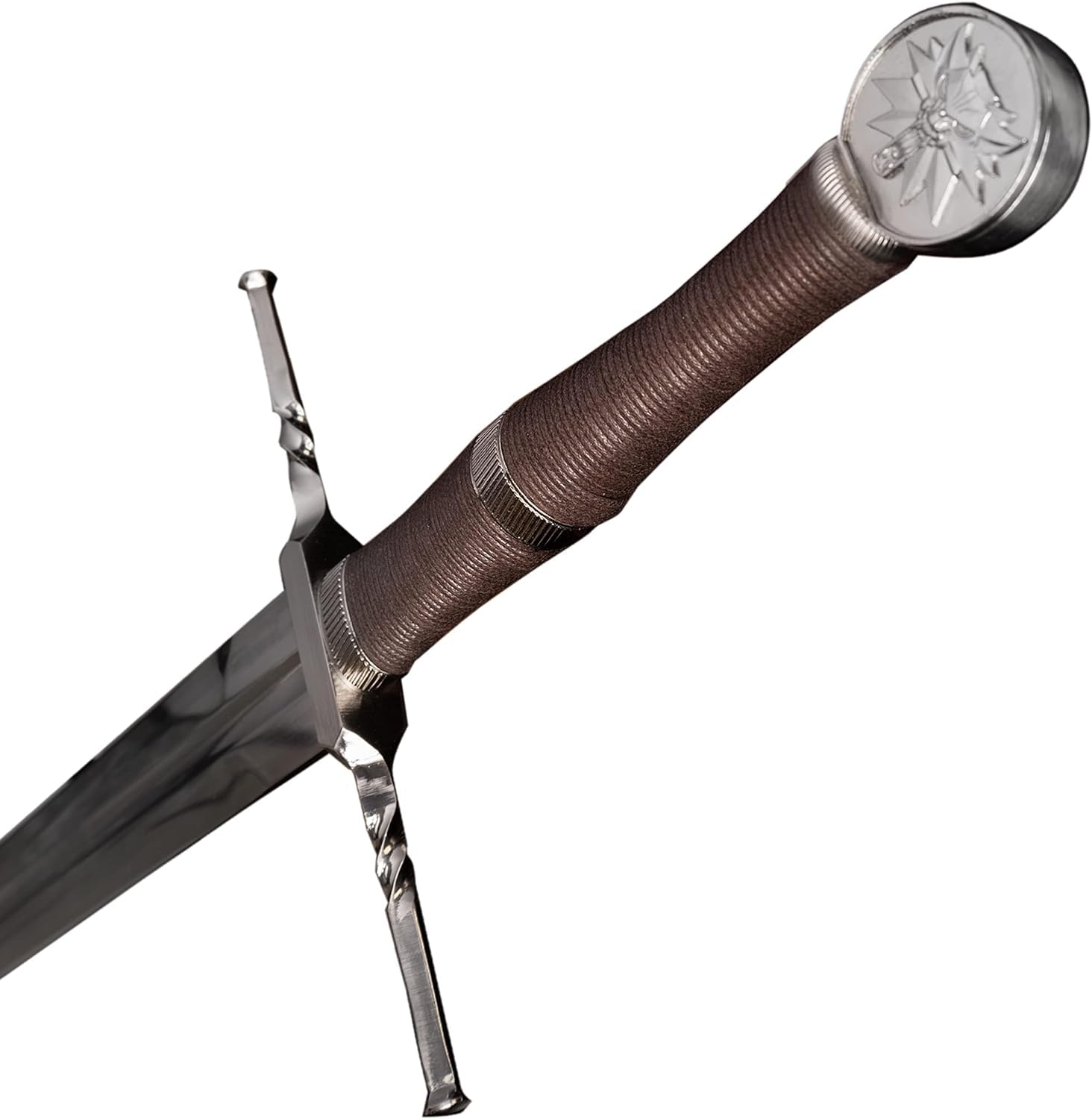 57 SPECIAL REPLICAS Replica di spada decorativa – Pada Geralt 126 cm con fodero – Lama in acciaio inox – Impugnatura in legno e cuoio – The Wither – Spada da collezione o esposizione – ZS637