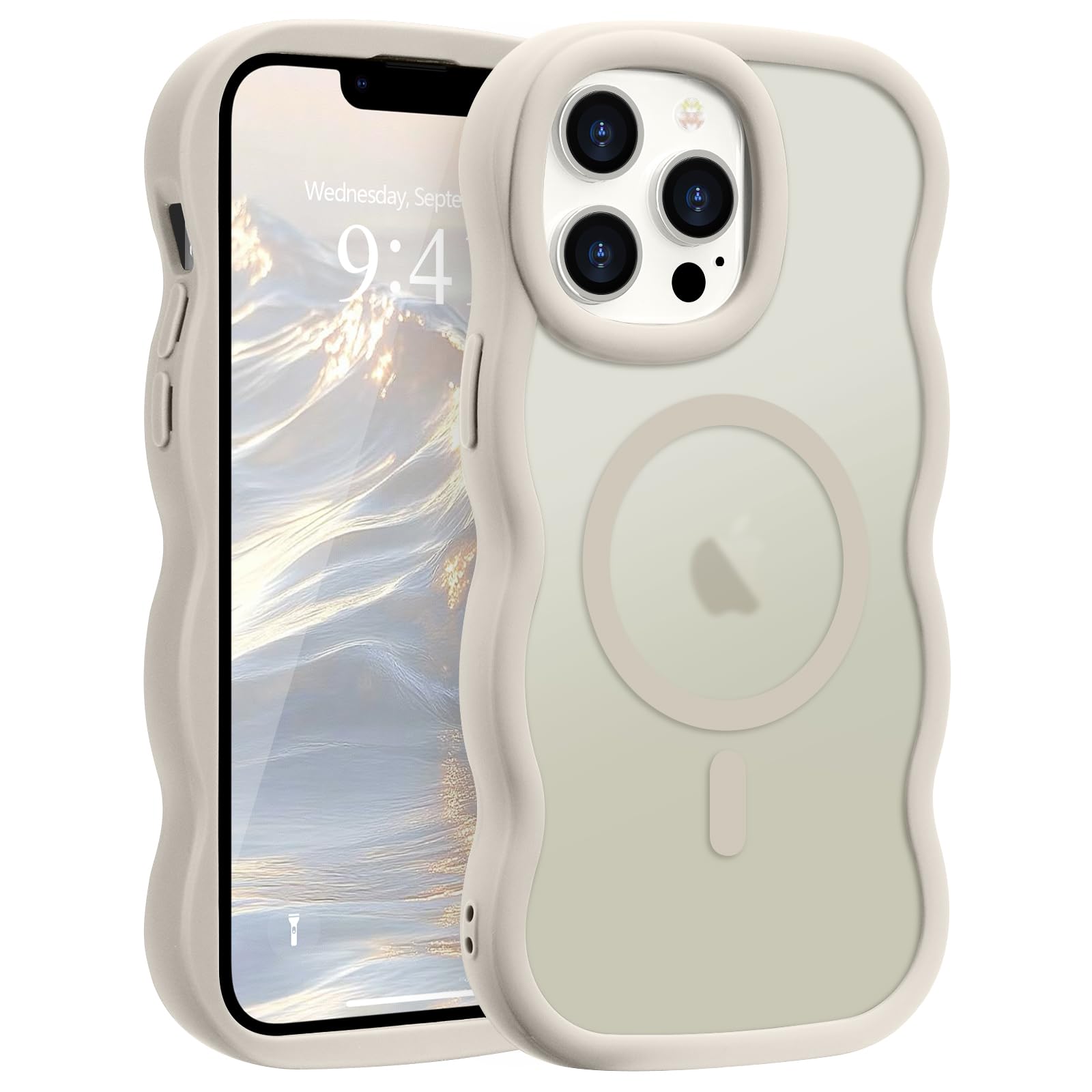 Amazon.co.jp: Pepmune iPhone 13 Pro 用 ケース MagSafe対応 ウェーブ