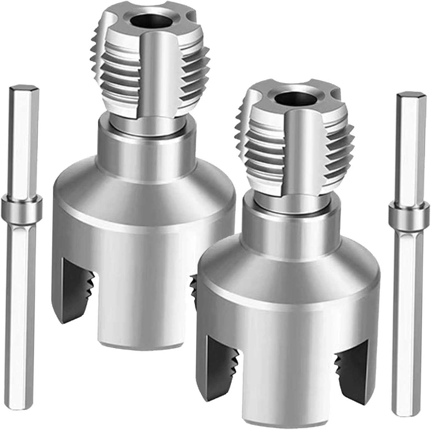 2pcs Internal External Pipe Threader for PVC Plastic Tube