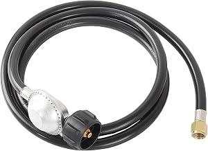 Propane Hose with Regulator 6 Feet, Low Pressure propane regulator with 3/8 inch Female Flare,Fitting for Most LP Gas Grill, Weber, Charbroil, Nexgrill Grill, Propane Patio Heater and Fire Pit
