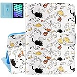 Dteck for iPad Mini (A17 Pro/A15) Case 7/6th Generation (2024/2021 Release) 8.3-Inch, PU Leather Protective Case with Auto Sleep Wake & Stand Function, Slim Thin Lightweight Fold Folio Case, Cute Cats