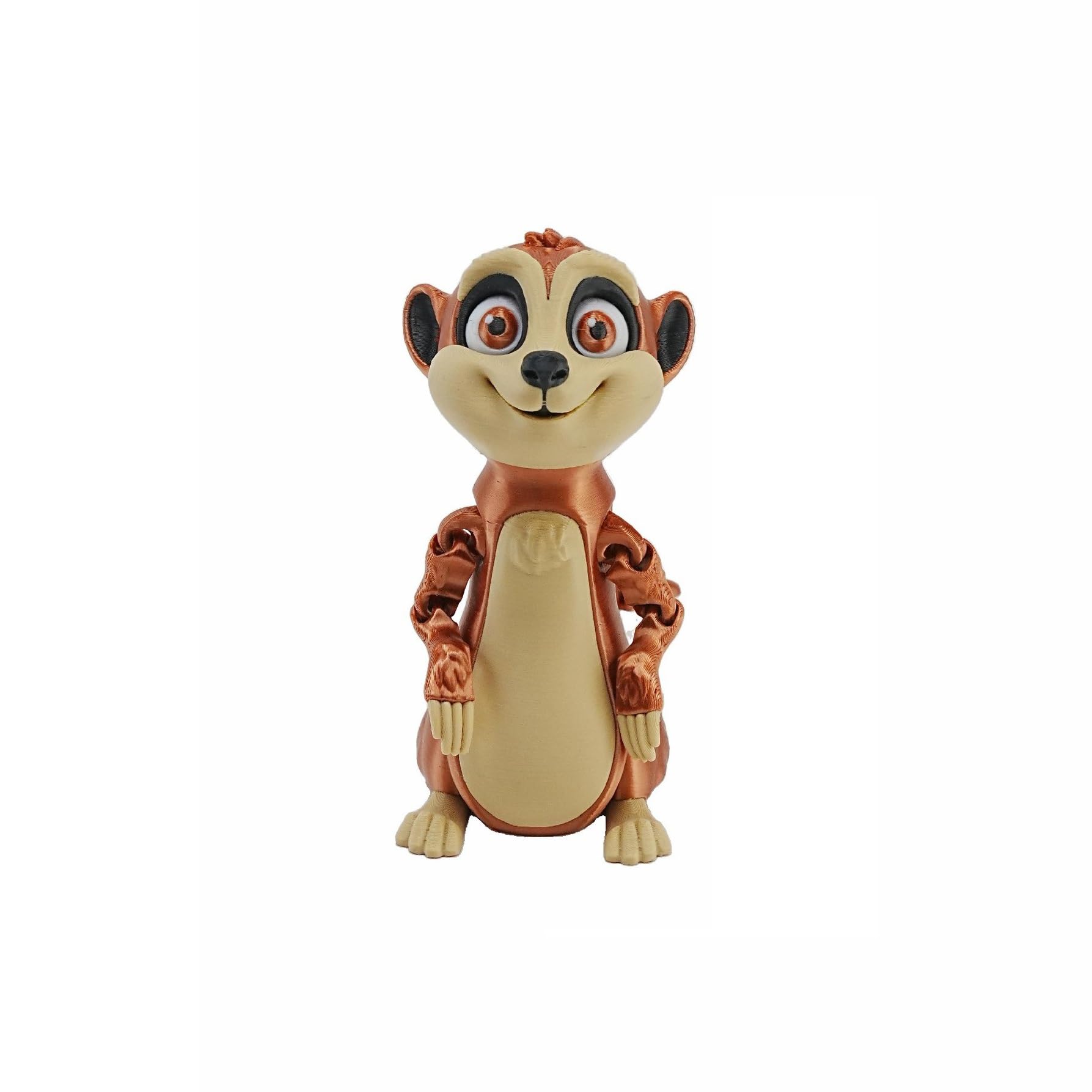 CASOME 3D Printed Articulated Meerkat Figurine, Poseable Animal Desk Decor With Movable Joints, Cute Collectible Display For Shelf, Office & Gaming Setup