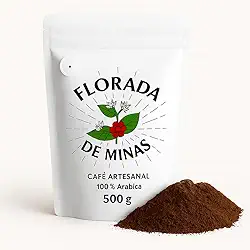 Café Especial em Grãos Torrado ou Moído 500g - 100% Arábica Coffee - Arara, Mundo Novo e Catuaí - Florada de Minas (500g, Moído - Mundo Novo)
