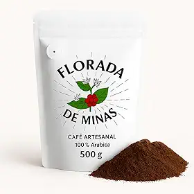 Café Especial em Grãos Torrado ou Moído 500g - 100% Arábica Coffee - Arara, Mundo Novo e Catuaí - Florada de Minas (500g, Moído - Arara)