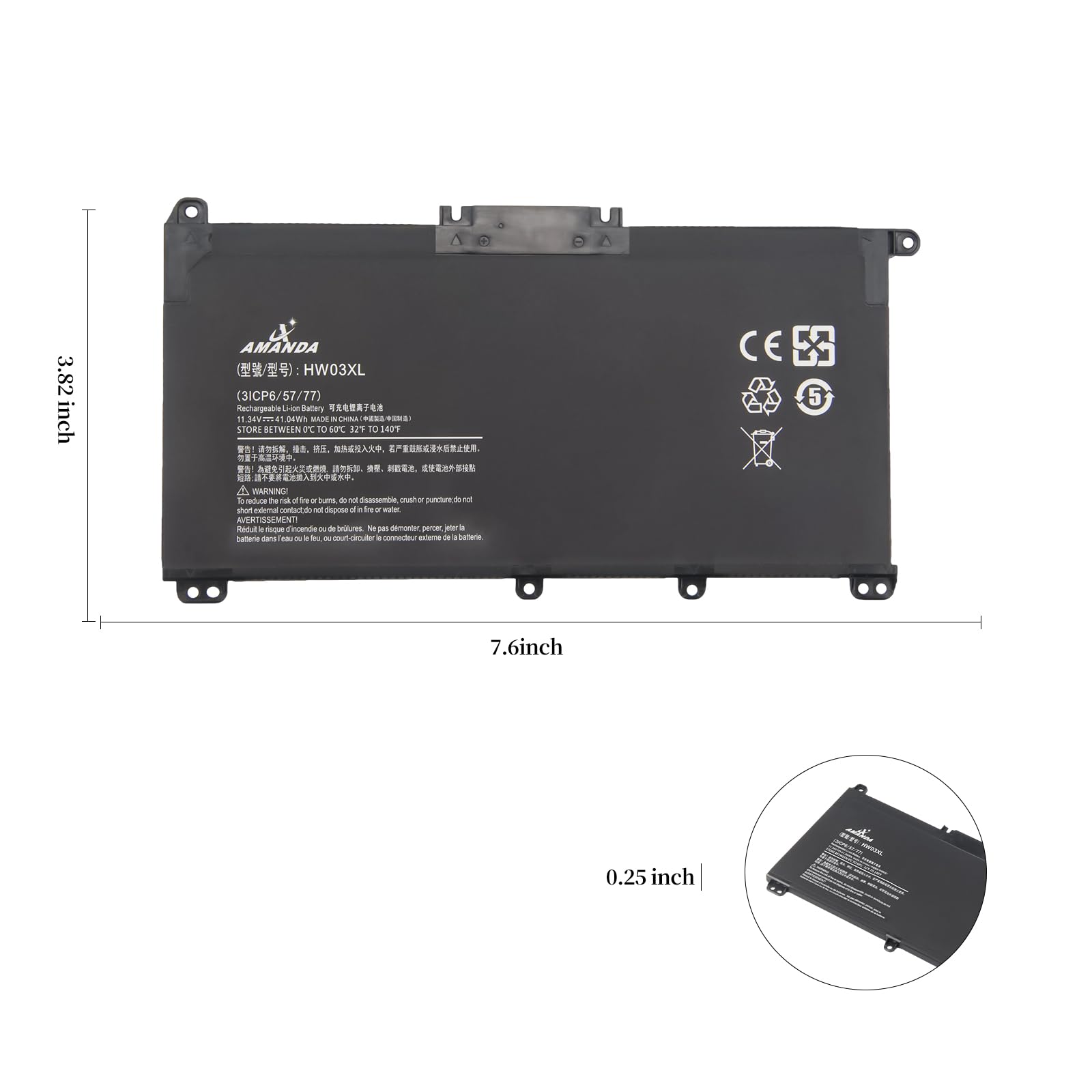 Amazon.com: HW03XL L97300-005 Laptop Battery for HP Pavilion 15-EG