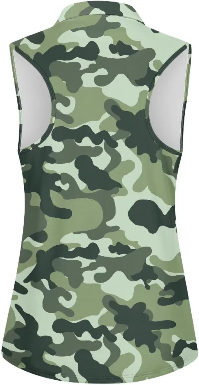 YEXIATODO Golf Tank Top Women Racerback Athletic Polo Golf Sleeveless Outfits Tennis Tank Top Size XS-2XL