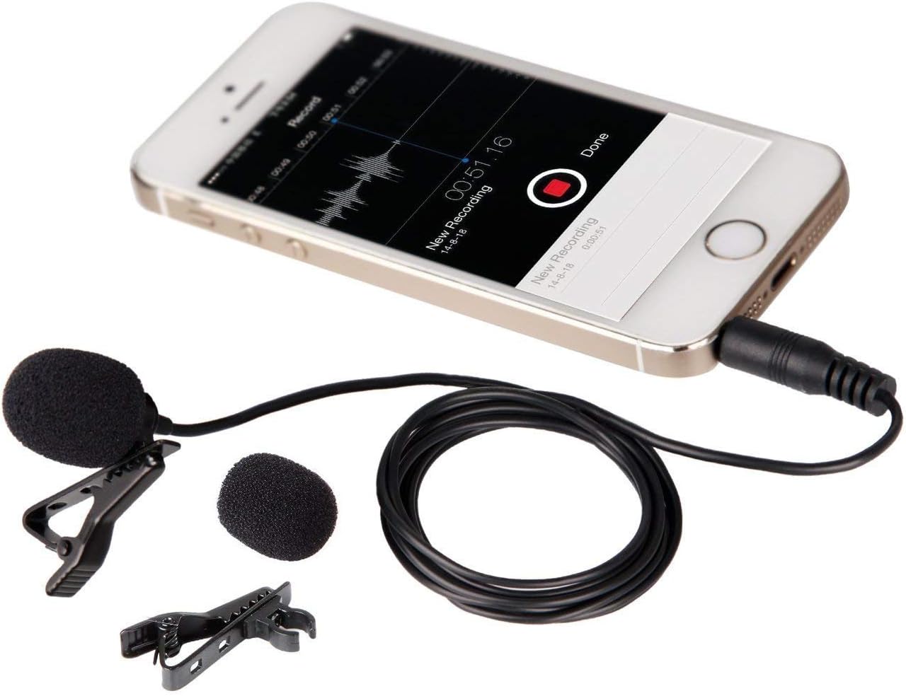 Movo PM10 Lavalier Microphone and Lapel Microphone for