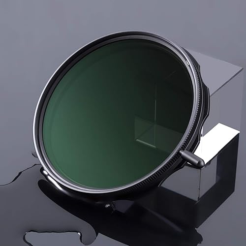 Haoge Filtro ND ajustable ND2-1000 MRC de 3.228 in ND2 a ND1000 Filtro de densidad neutra variable Recubrimiento multiresistente Densidad neutra