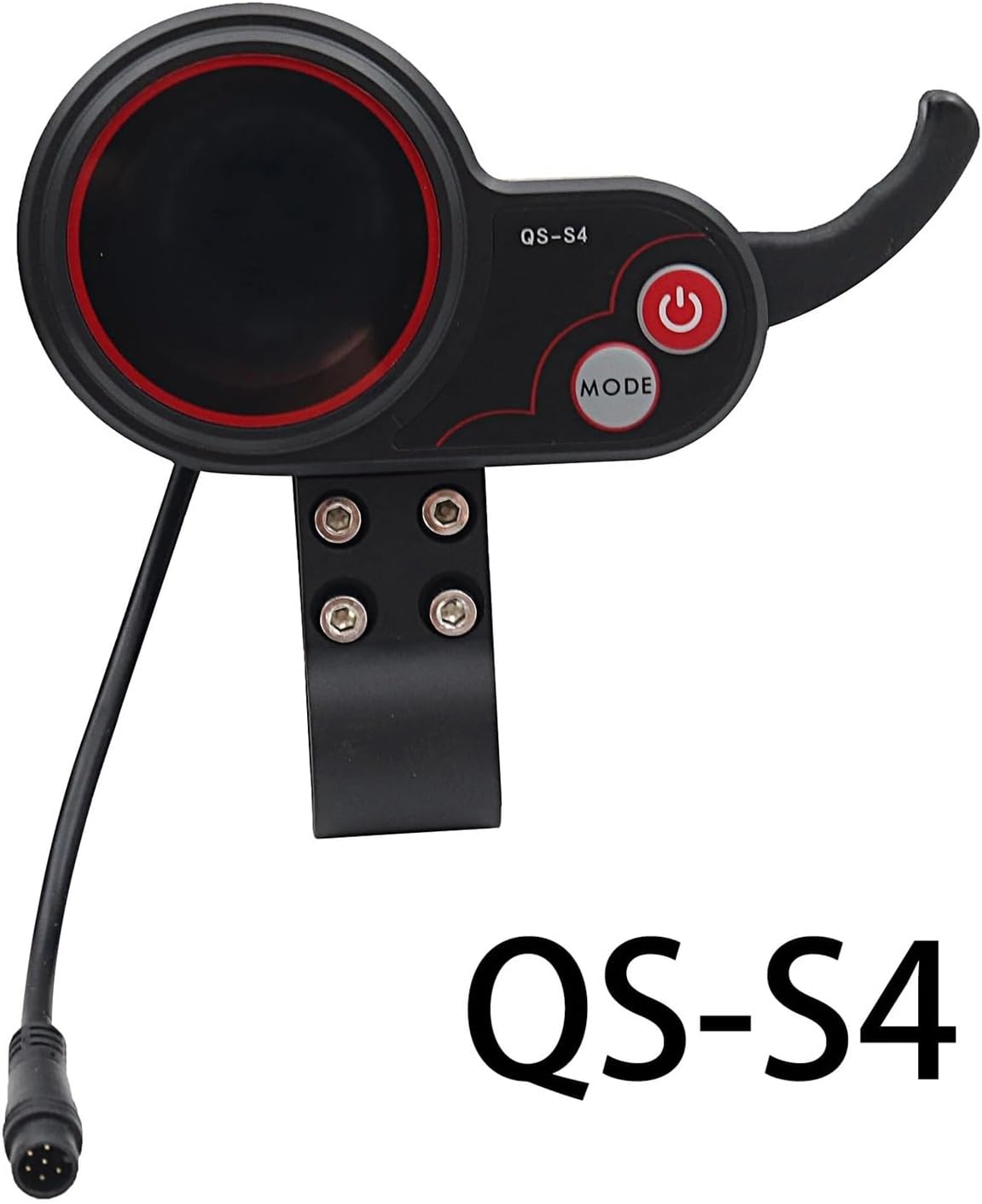 Side view of QS-S4 throttle and LCD display
