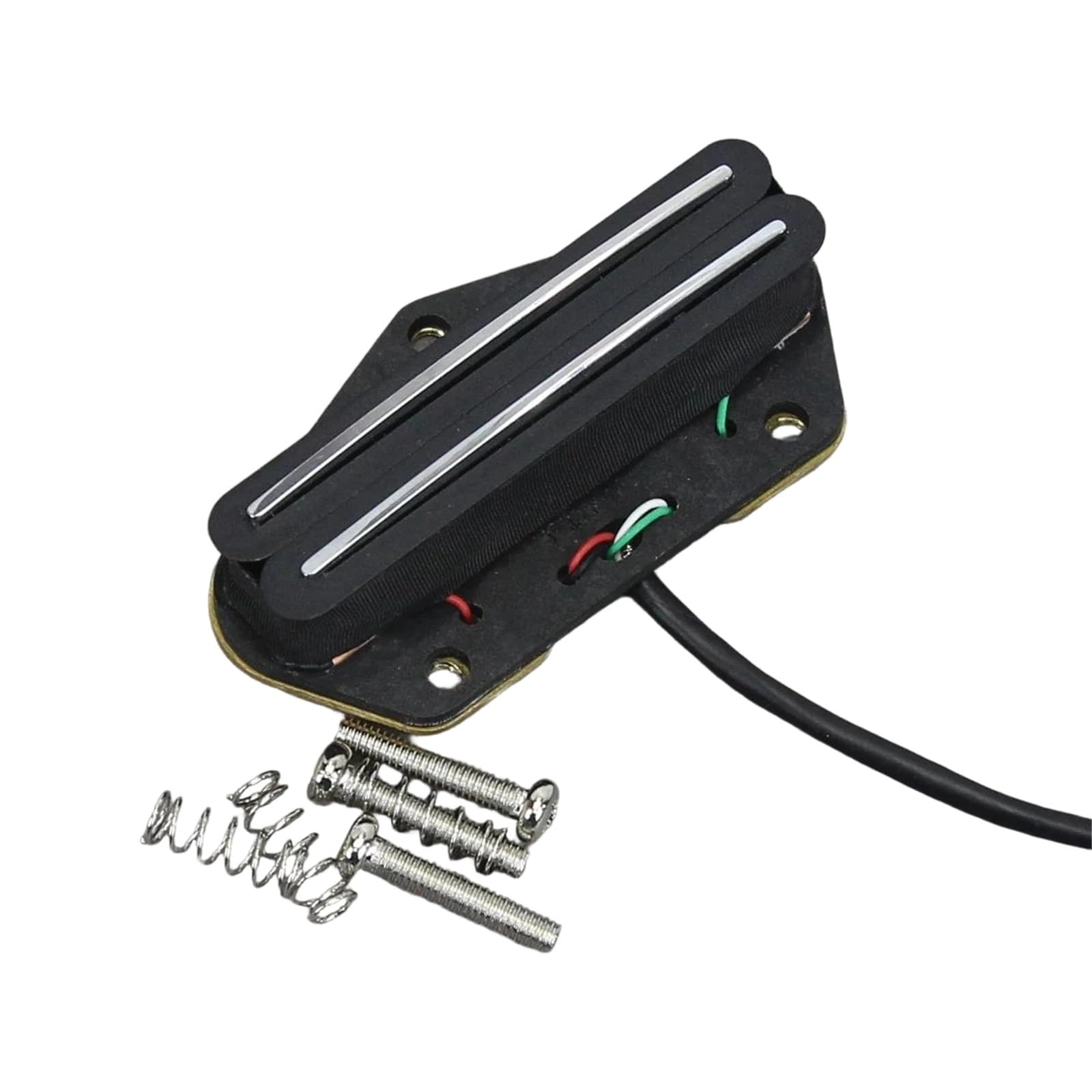 Pastilla De Guitarra Eléctrica Profesional Juego Negro De Pastilla Alnico 5 De Doble Riel | Pastillas de mástil de bobina única para puente, compatibles con piezas de guitarra