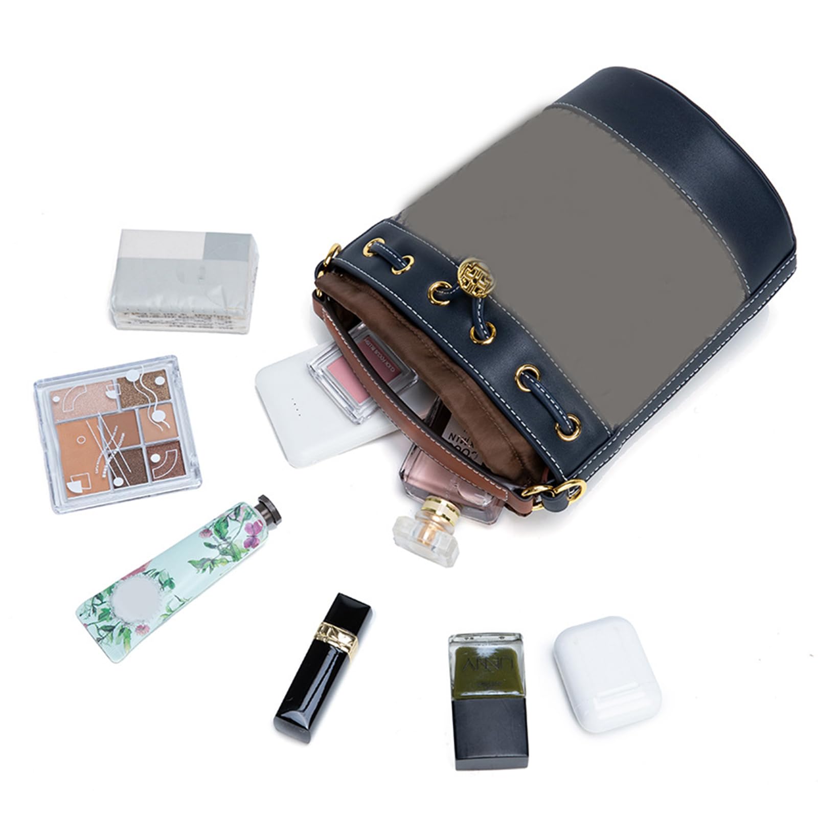 Inserto per borsa a secchiello, borsa a tracolla con coulisse, borsa a tracolla, borsa interna in nylon