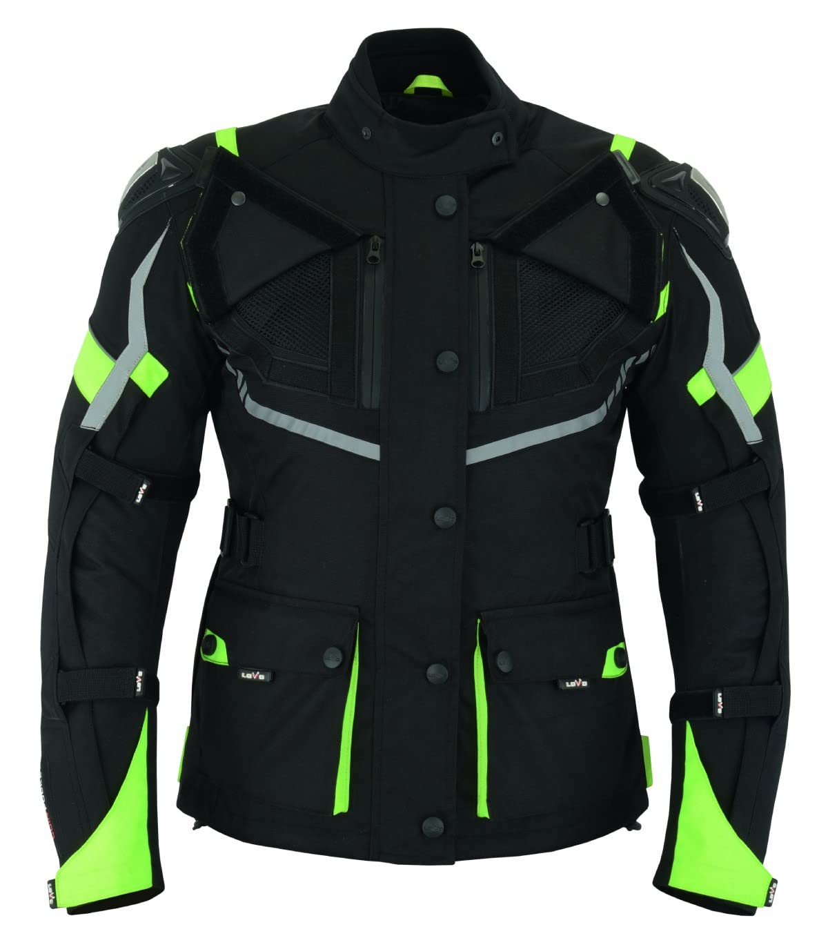 LOVO Veste tricouche 3/4 toutes saisons pour moto (femme)
