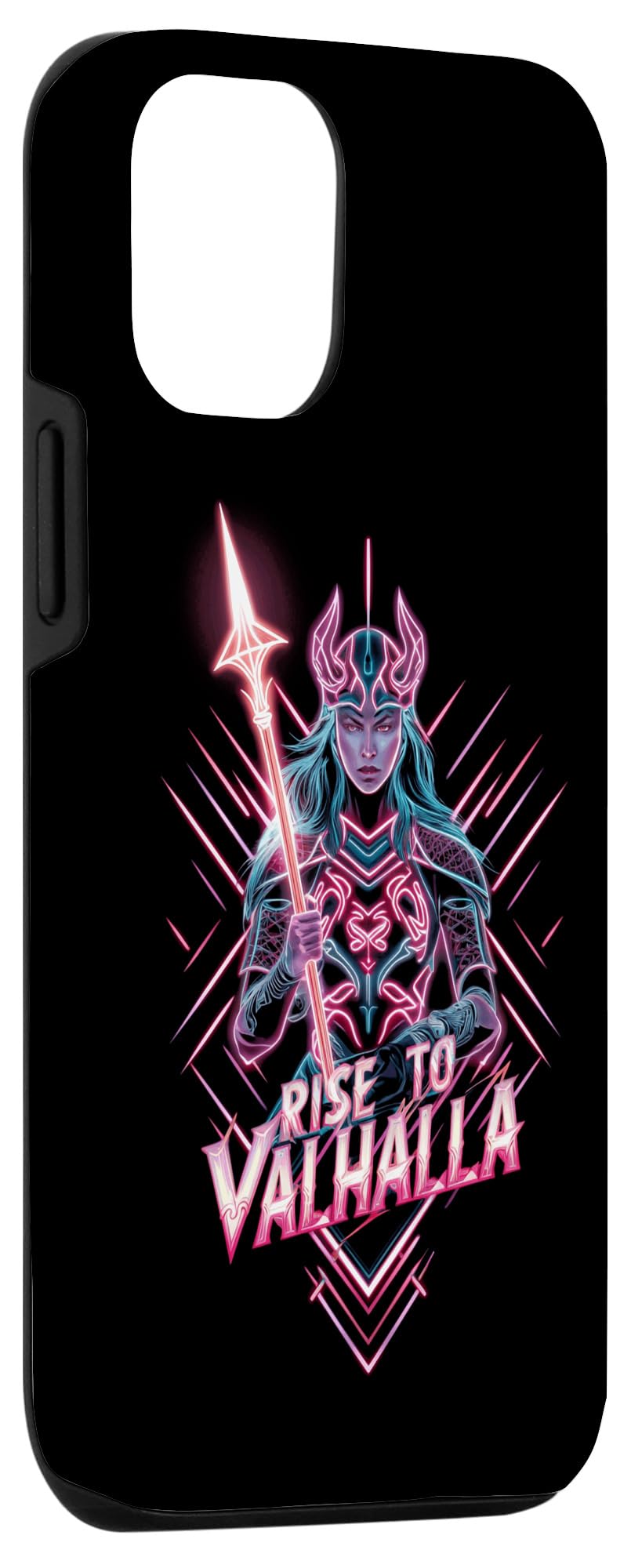 iPhone 15 Pro Viking Rise To Valhalla Colorful Valkyrie Norse Mythology Case - Image 3
