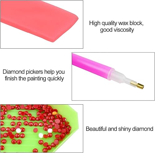 Miniatura 4 de 69 piezas de calcomanías de pintura de diamantes 5D para niños adultos principiantes arte hecho a mano pintura por números mosaico de gemas juego de