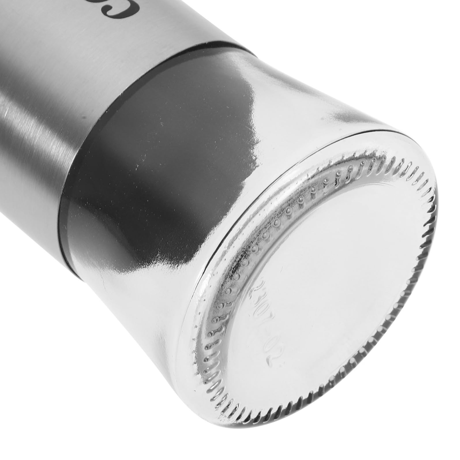 Set Design Antigoccia Oliera Dosatore in Vetro e Acciaio Inossidabile 4 Pezzi 300ml per Olio e Aceto per Cucine Domestiche ed Eleganti