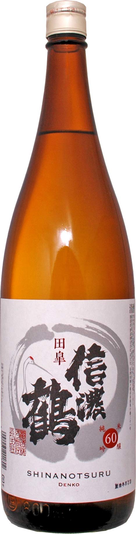 Amazon.co.jp: 信濃鶴 純米吟醸 60 田皐（でんこう） 1800ml