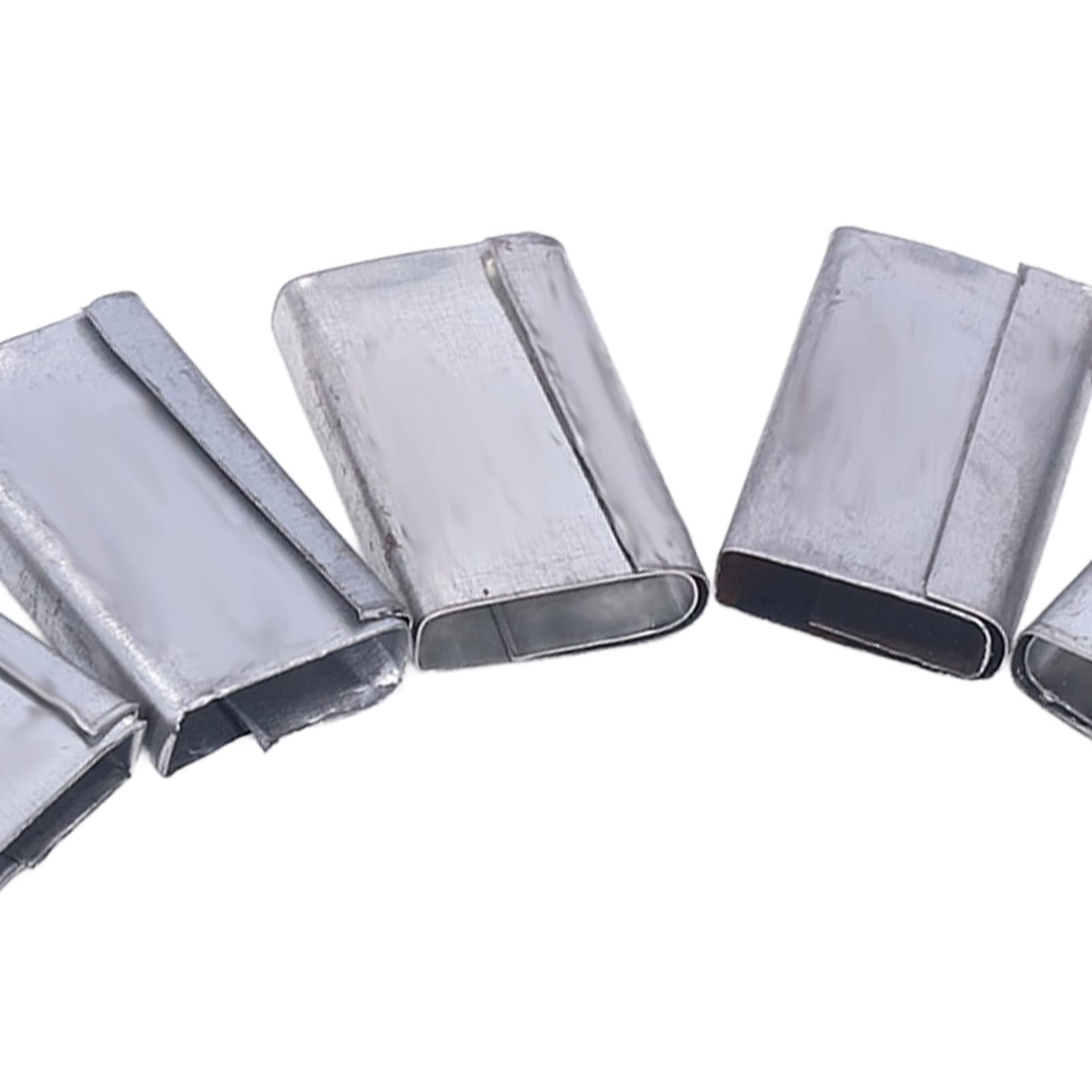 260 Pièces 1KG Fer Feuille Cerclage PP Ceinture Boucles D'emballage, capacité de Maintien Stable, pour 12-16mm PP Ceinture D'emballage
