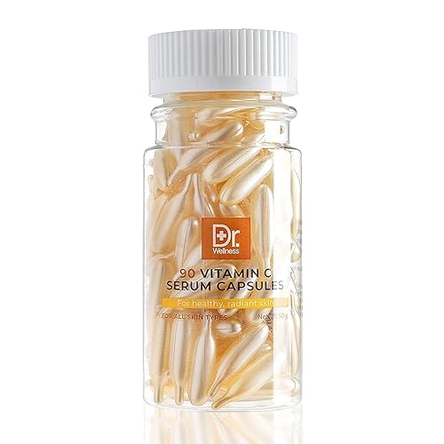 Dr Wellness Cápsulas de suero hidratantes y antienvejecimiento con vitamina C para una piel brillante y radiante 90 cápsulas Dr Wellness Cápsulas de suero hidratantes y antienvejecimiento con vitamina C para una piel brillante y radiante 90 cápsulas