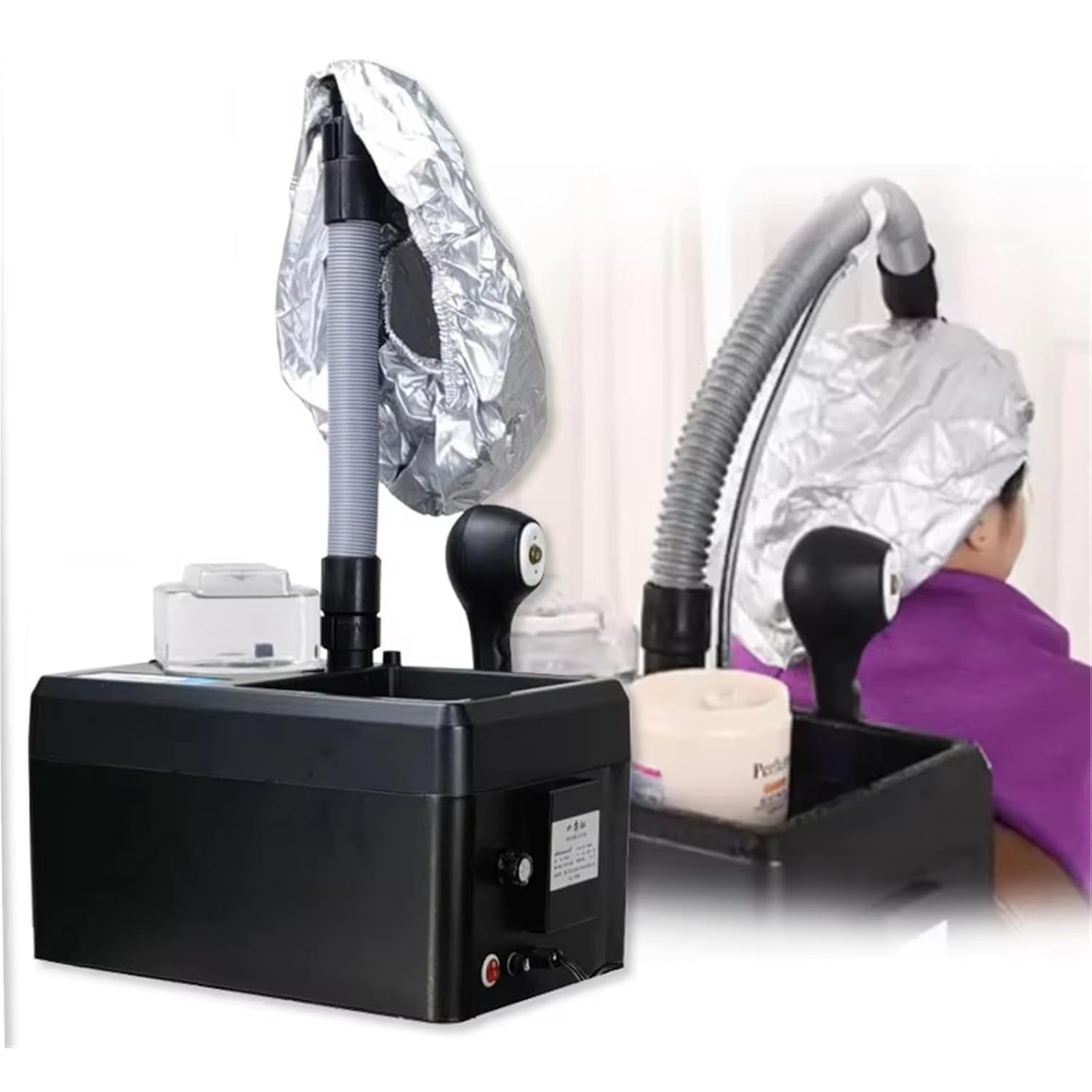 Nano Vaporizador para El Cabello Procesador de Color con Pistolas Pulverizadoras y Tapas de Evaporación Lavacabezas Peluqueria Máquina de Vapor for Salón de Belleza