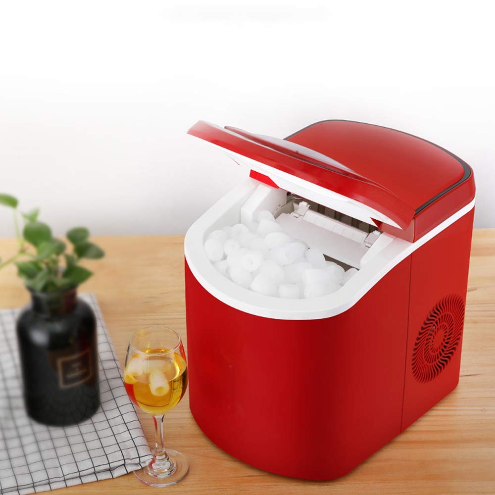 5JJJLOOOPP Portable Ice Maker Countertop, 2 Sizes (S/L) 9 Ice Cub Breeds in 6 Minutes, 26 Pounds of Ice in 24 Hours, Ice Maker with Ice Scoop and Basket on Fridge.com