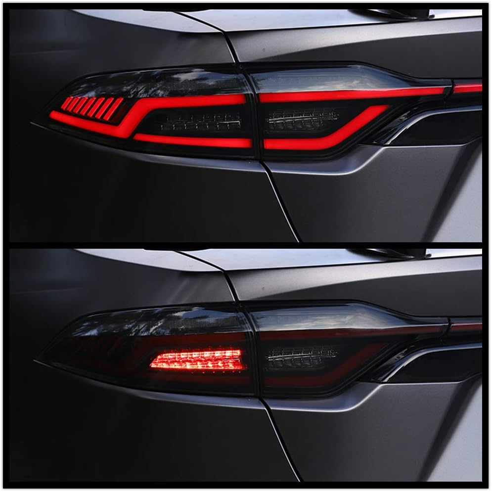 inginuity time LED Tail Lights & Tailgate Light For Toyota Corolla 2020 2021 2022 2023 4PCS Start Up Animation DRL Sequential Indicator Rear Lamp Assembly (Blackout)
