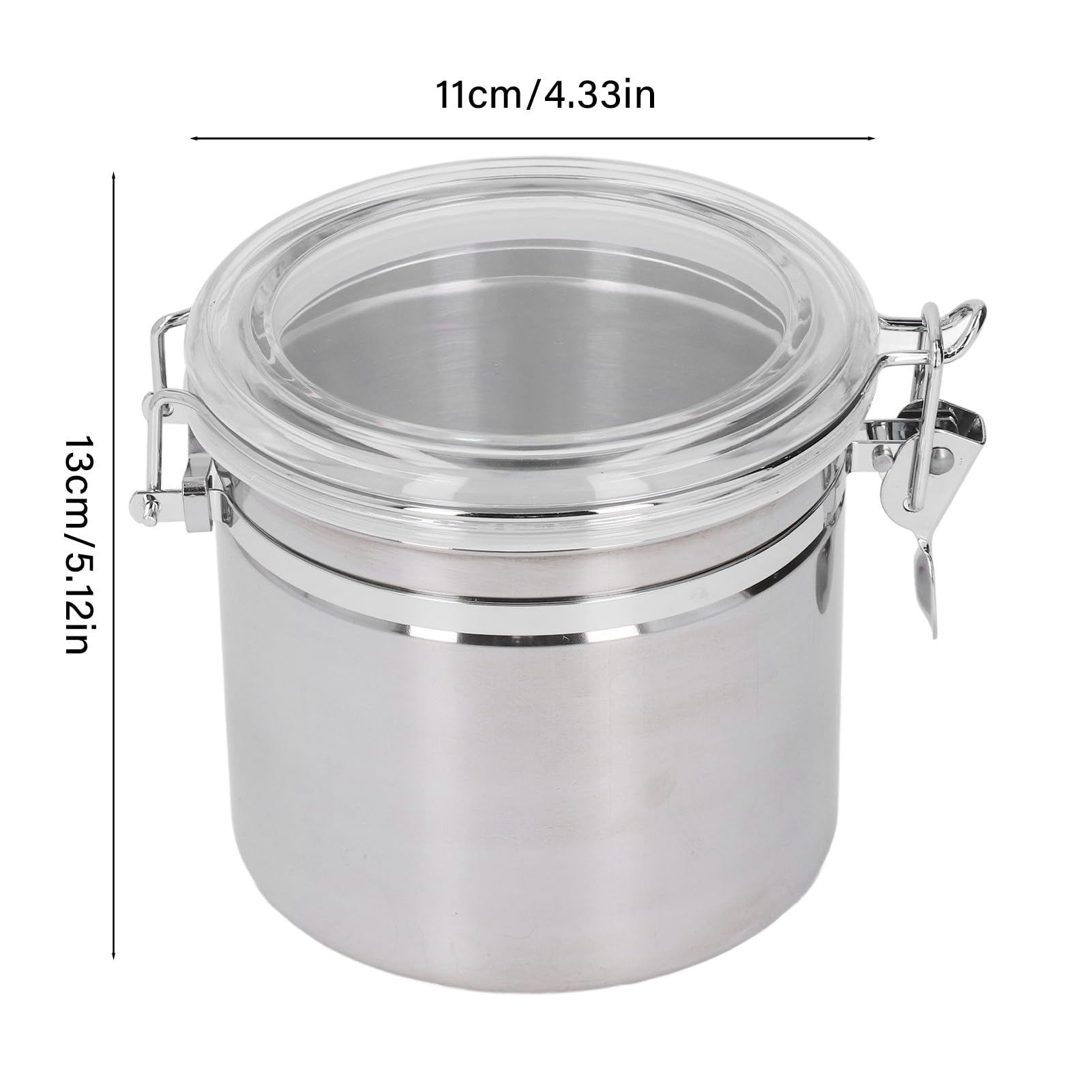 Cocoarm Lattina Sigillata in Acciaio Inossidabile, Contenitore Ermetico in Acciaio Inossidabile, Contenitore per Alimenti per tè, caffè, Latte in Polvere, Frutta Secca, Resistente Alla Ruggine,