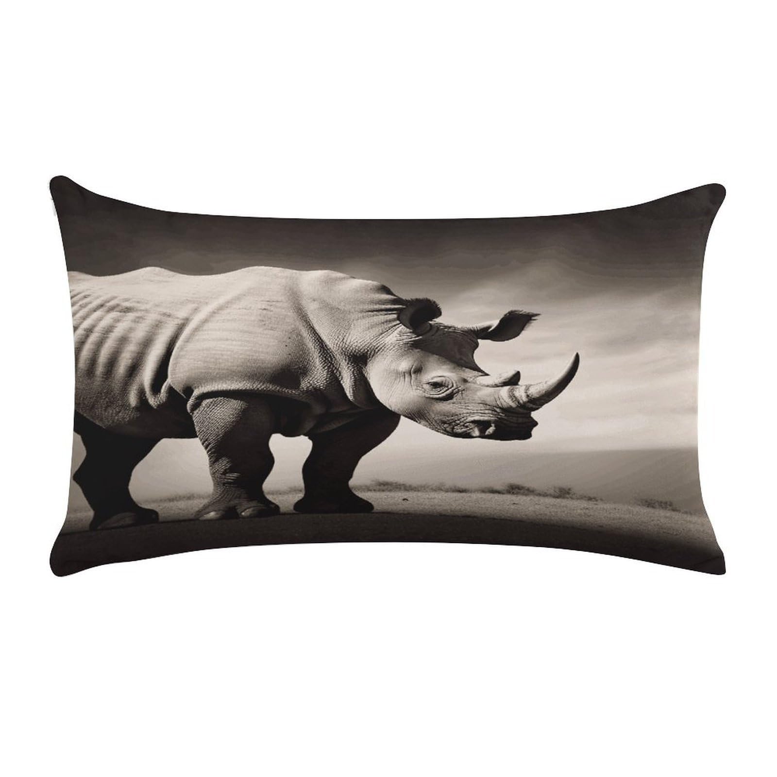South Africa Animal Pillow Case Decorative Rectangle Throw Pillow Cover Soft Plush Pillowcase Cozy Cushion Case Modern Pillow Sham Cushion Cover for Bedroom Sofa Couch 20 X 12 Inch