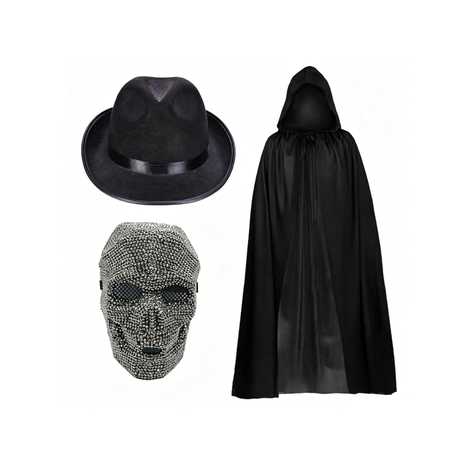 Jazuaiao Excellent Scary with Sparkling Factors for Role Players and Party Attendees Sparkling Skull