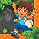 Diego's Biggest Rescue Party Beverage Napkins Tableware, Paper, 5