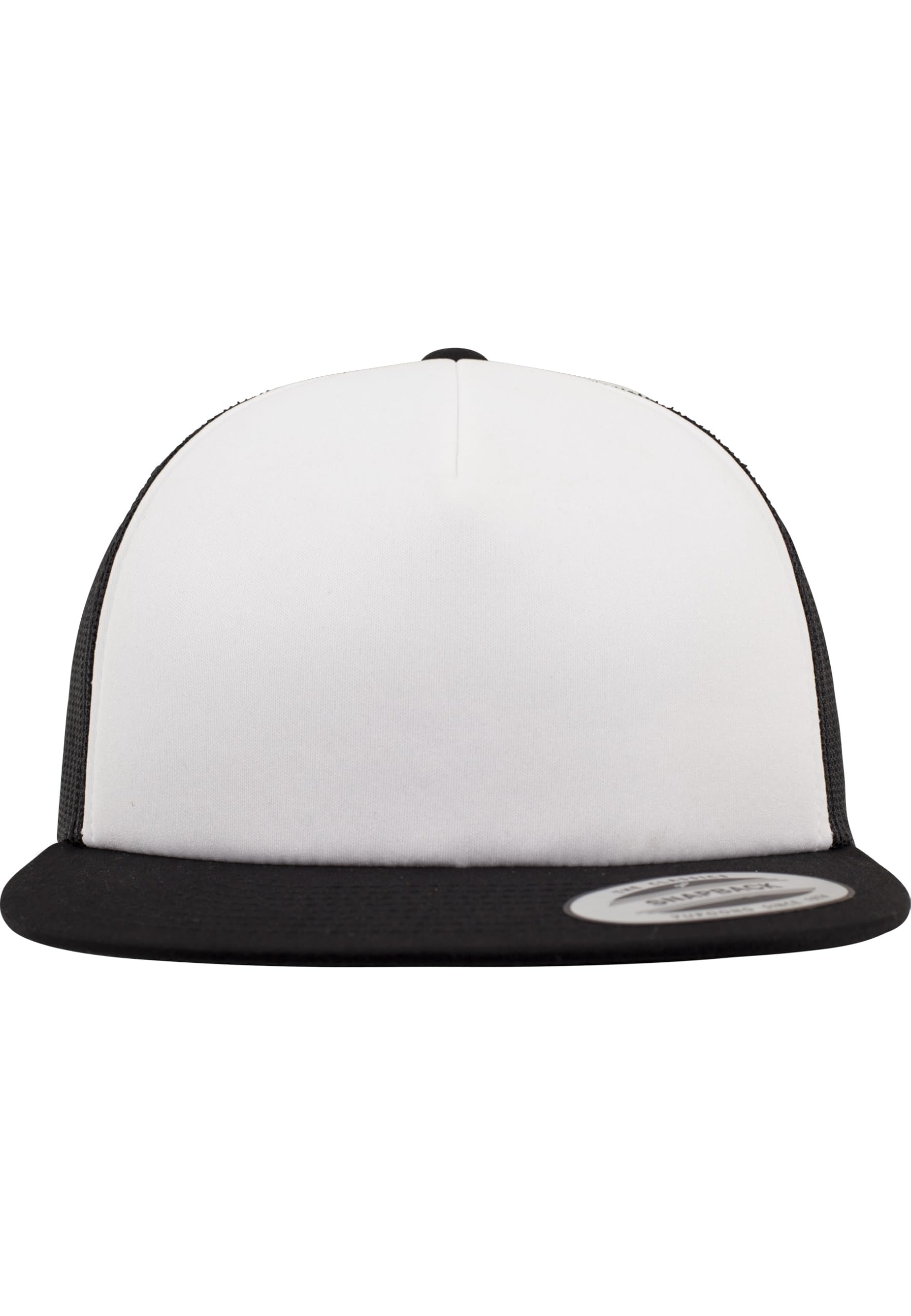 Flexfit Foam Trucker with White Front Cap, blk/Wht, one Size